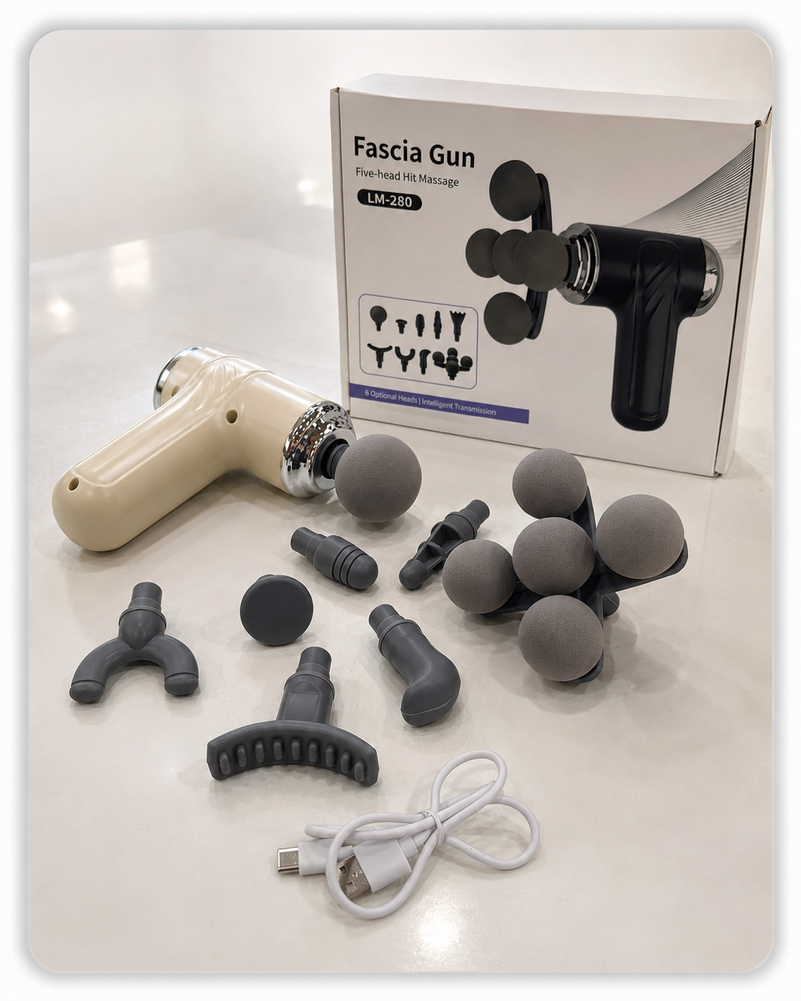 Fascia Gun LM-280 – Deep Tissue Massage Gun